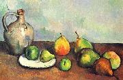 Paul Cezanne Stilleben, Krug und Fruchte oil